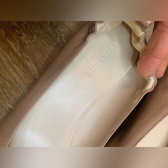 Tan Chunky Heel Pumps with Bow - Picture 7 of 7